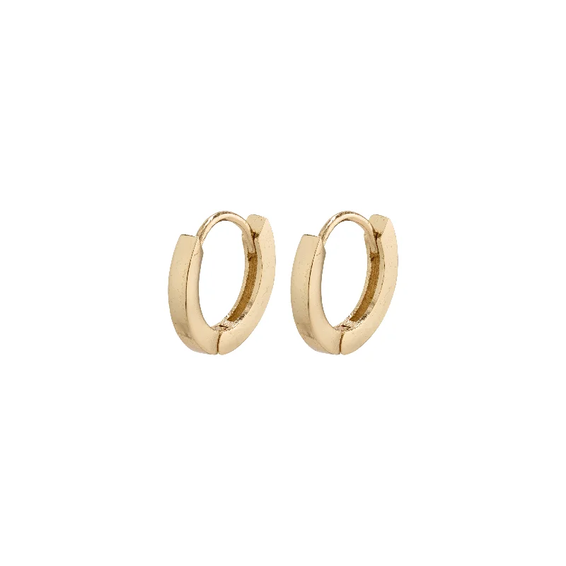 sterling silver drop earrings for women -ARNELLE huggie hoop earrings gold-plated