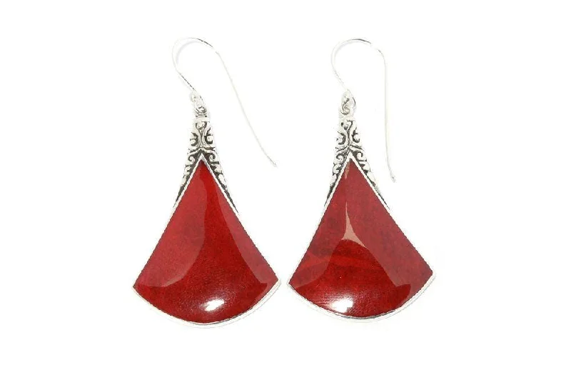 dazzling earrings for women -Altitude Earrings- Coral