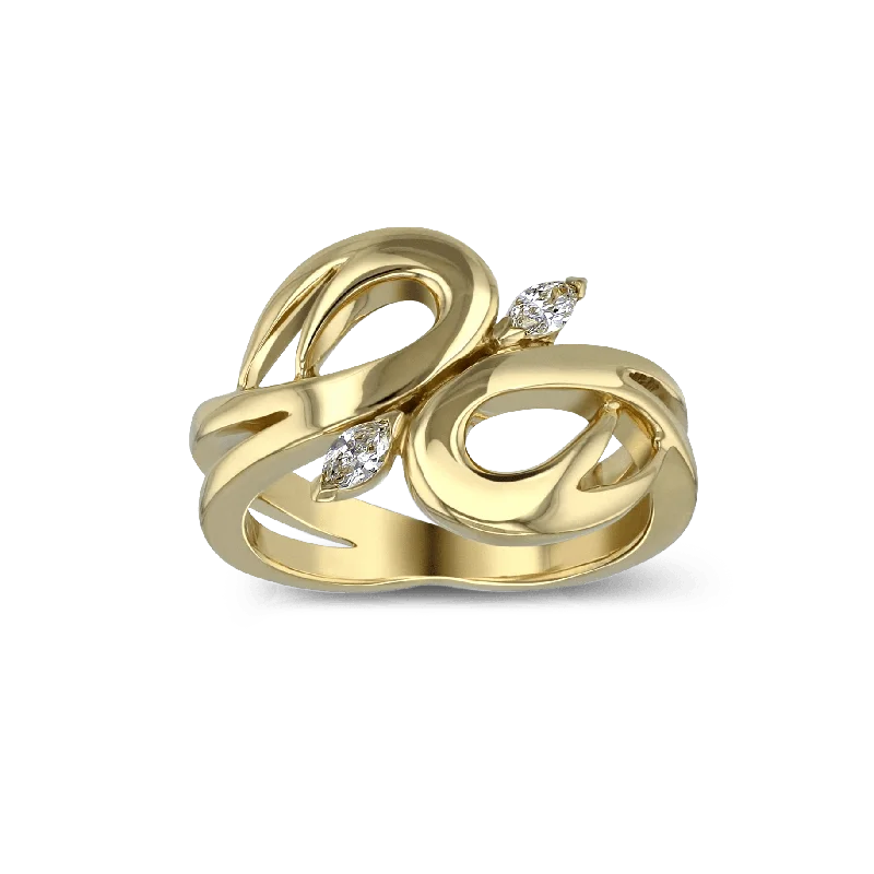 luxury engagement rings for women -Love Birds Ring