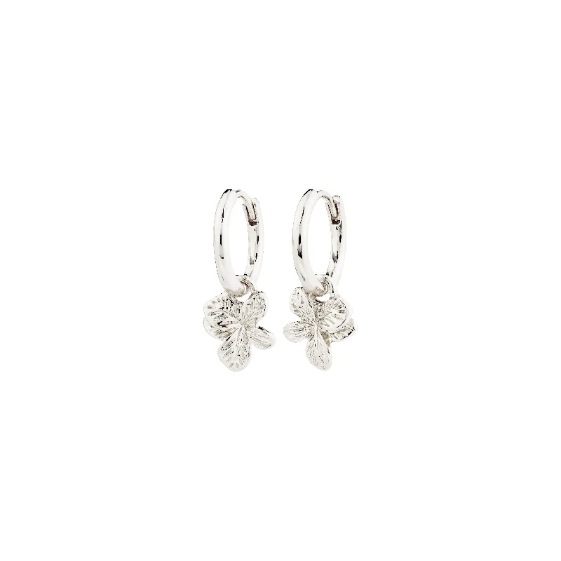 wedding hoop earrings for women -CHARMAINE hoop earrings silver-plated