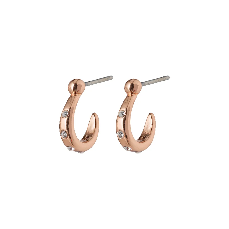 gold earrings for women -LEGACY earrings rosegold-plated