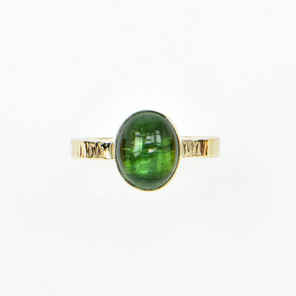 classic rings for women -Green Tourmaline 4.97 ct. Ring