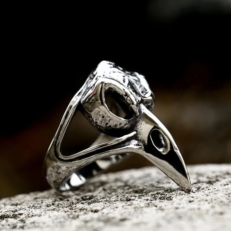 diamond-encrusted rings for women -Men's Punk Skull Ring