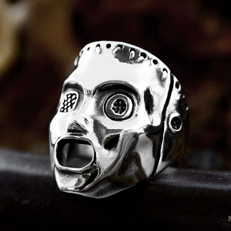 platinum rings for women -Men's Punk Skull Ring