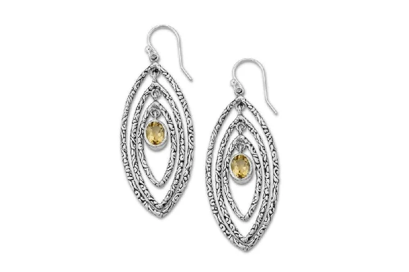 wedding earrings for women -Samaya Earrings- Citrine