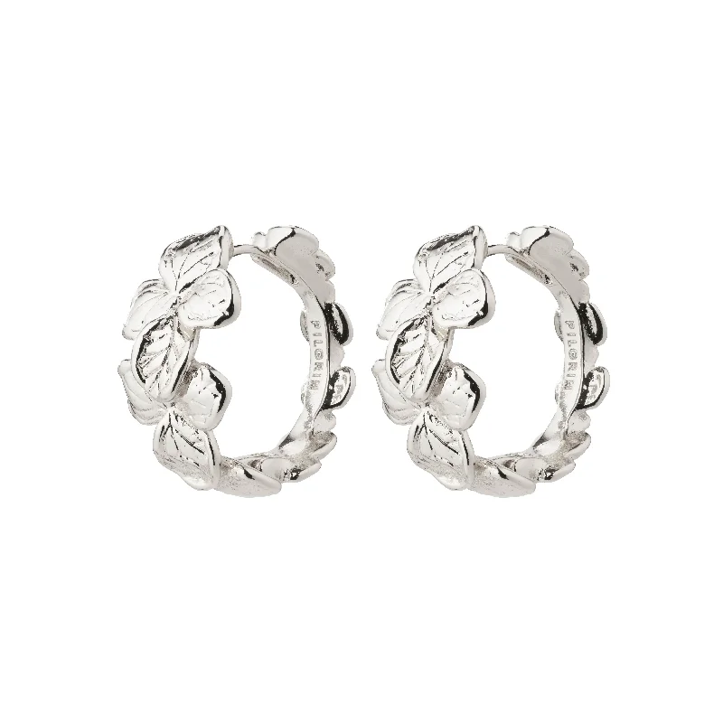 wedding hoop earrings for women -ECHO hoop earrings silver-plated