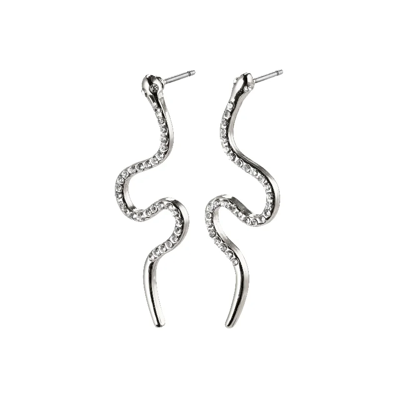 teardrop earrings for women -DAGNY crystal earrings silver-plated