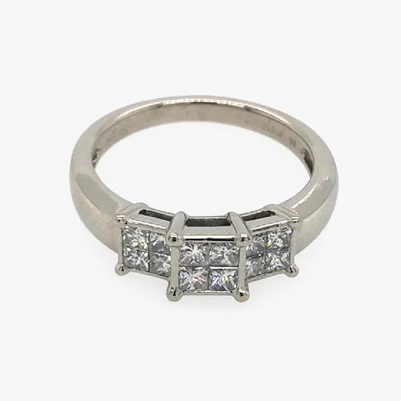 bohemian engagement rings -Diamond Cluster Ring