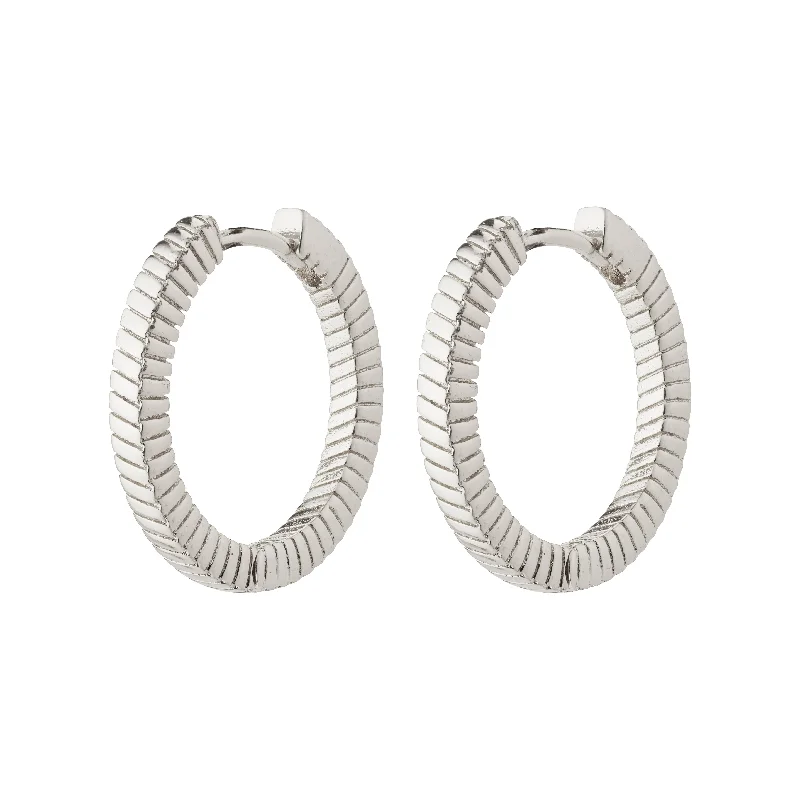 radiant earrings for women -DOMINIQUE hoop earrings silver-plated