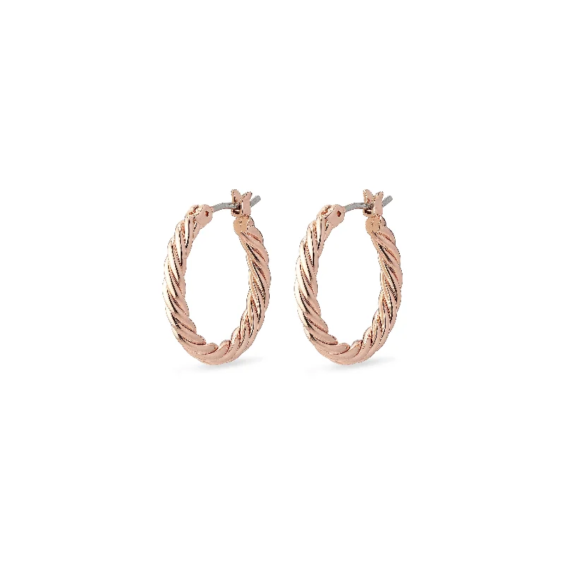 simple stud earrings for women -CECE earrings rosegold-plated