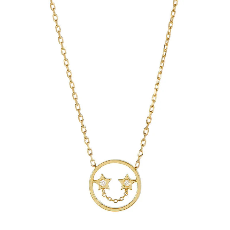 adjustable necklaces for women -PETIT Beck 14K Gold Necklace w. Diamond