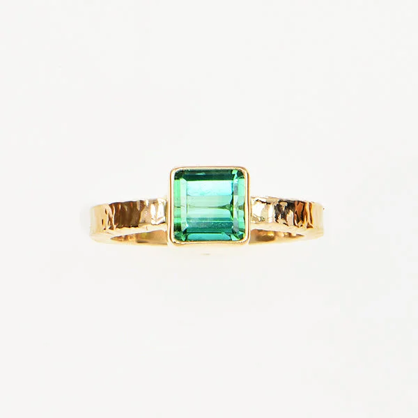 bold rings for women -Indicolite Tourmaline 2.10 ct. Ring