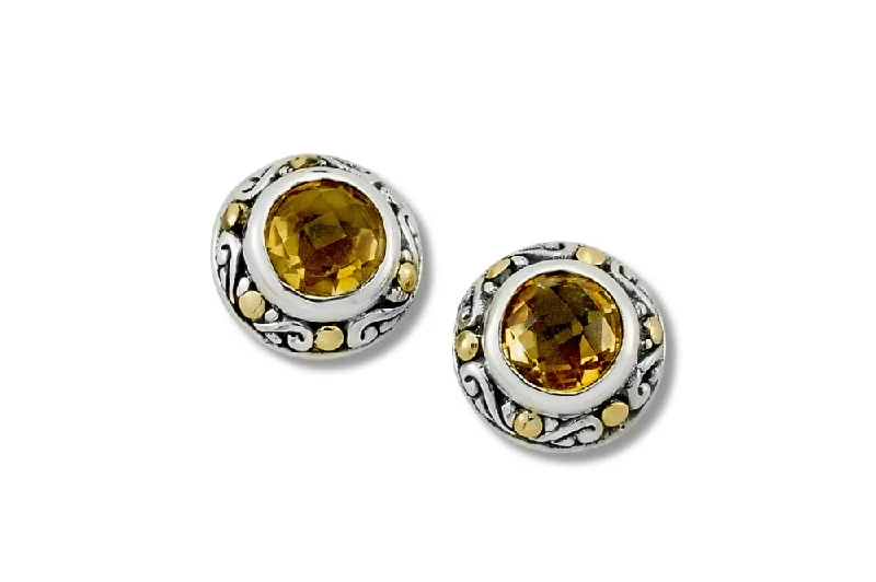 large statement earrings for women -Ambang Earrings- Citrine