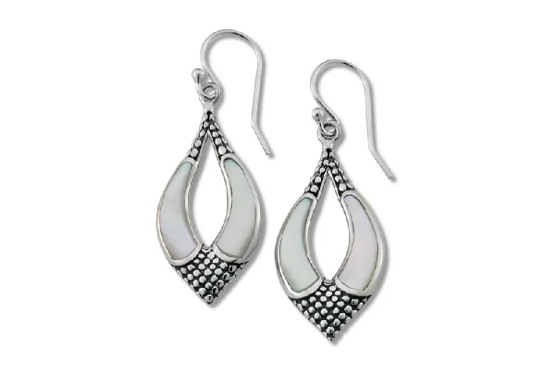 silver earrings for women -Malang Earrings- Mother Of Pearl