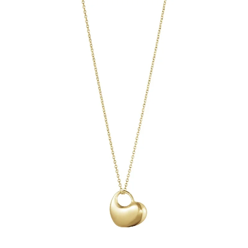 bold necklaces for women -Hearts of Georg Jensen 18K Gold Necklace