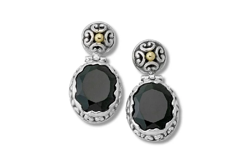 multi-layer earrings for women -Gagak Earrings- Onyx