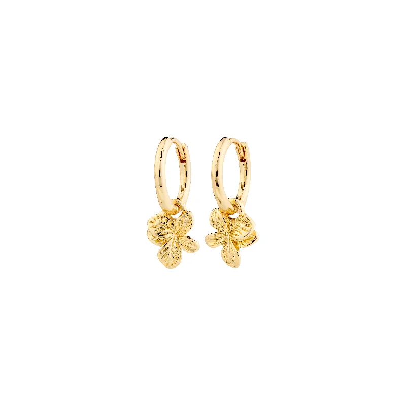 designer earrings for women -CHARMAINE hoop earrings gold-plated