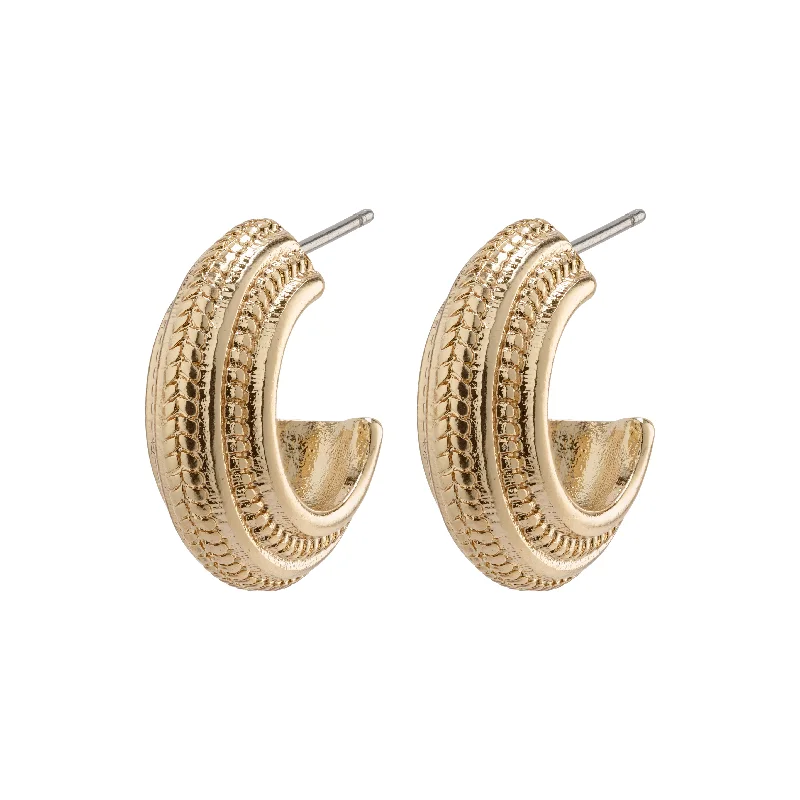 stackable earrings for women -MACIE earrings gold plated