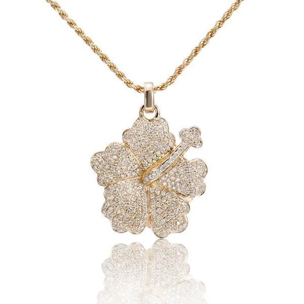 charm necklaces for women -Pavé Pua Ali'i Pendant