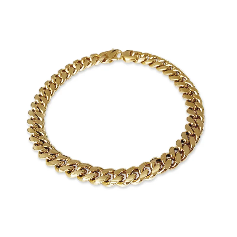 multi-layer necklaces for women -Chubby Chain Link 18K Gold Plated Necklace