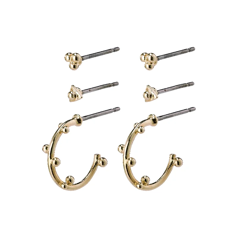 luxury silver earrings for women -GRACEFULNESS earrings gold-plated