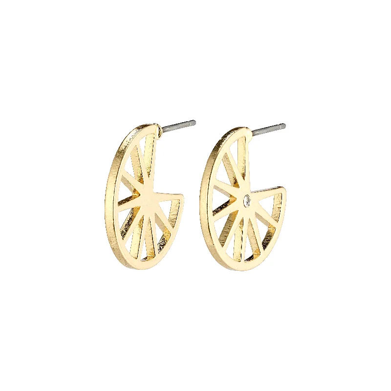 silver stud earrings for women -KAYLEE earrings gold-plated