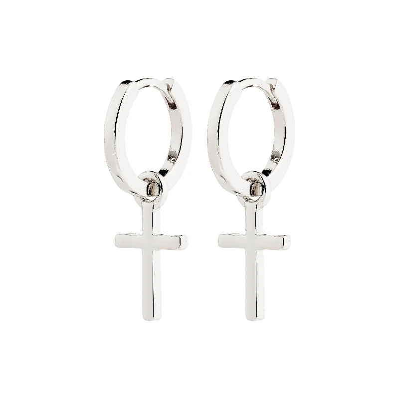 modern earrings for women -FLYNN earrings silver-plated