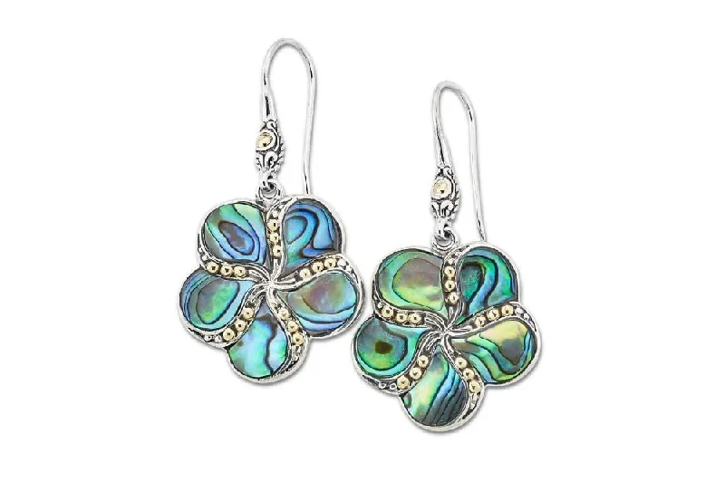 statement crystal earrings for women -Sumba Earrings- Paua