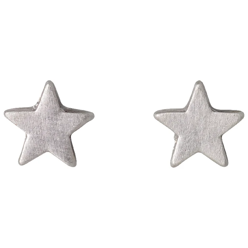 gold drop earrings for women -AVA star earrings silver-plated