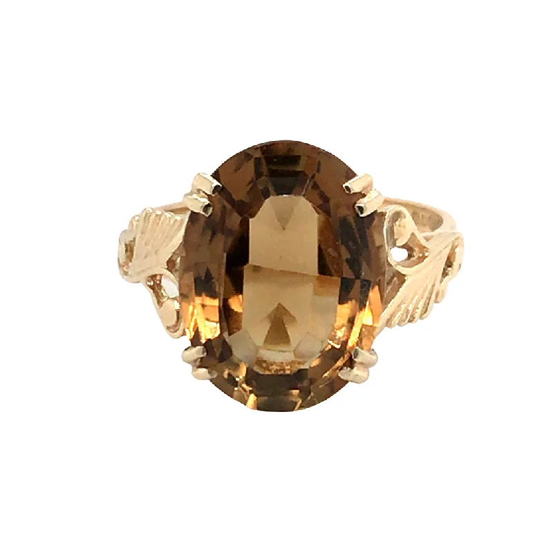 luxurious wedding rings for women -Citrine Ring