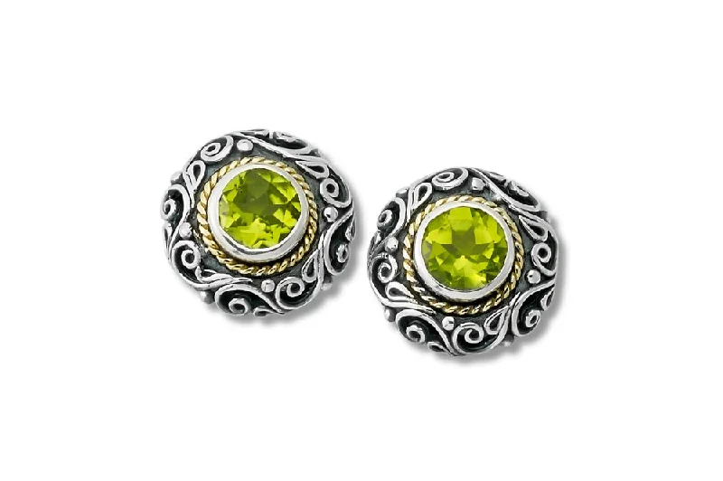 long drop earrings for women -Imun Earrings- Peridot