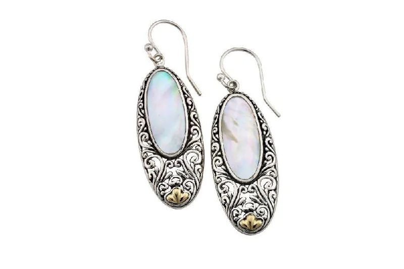 sparkling earrings for women -Bliss Earrings- Mother Of Pearl