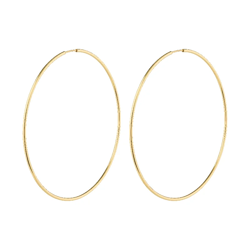 fashion earrings for women -SANNE X-large hoop earrings gold-plated