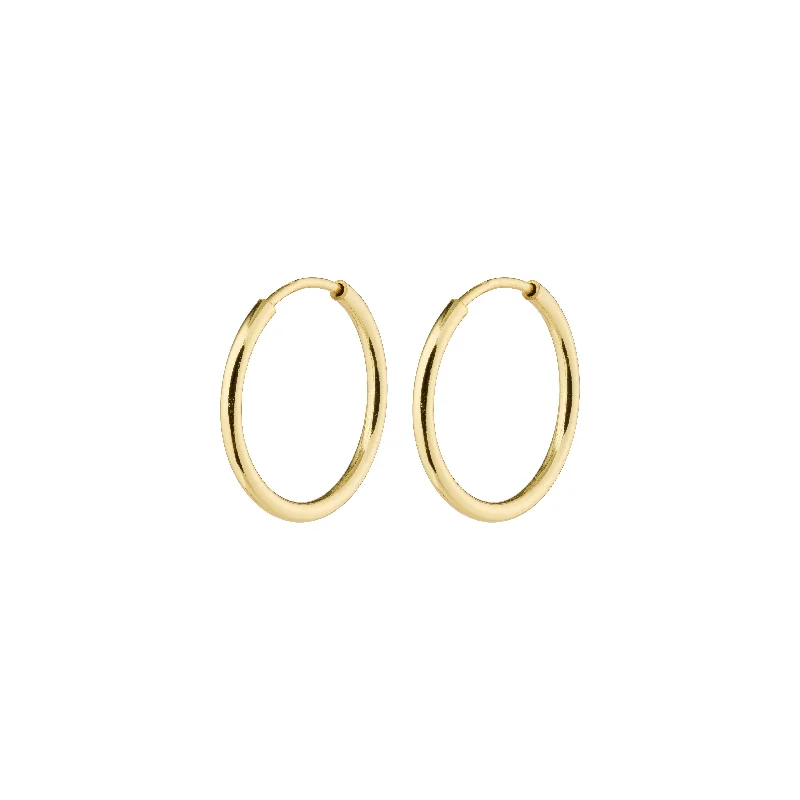 bold statement earrings for women -SANNE mini hoop earrings gold-plated