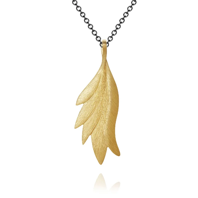 statement necklaces for women -Large Aura 18K Gold Necklace