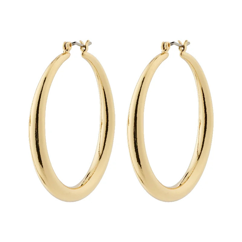 custom crystal earrings for women -PRIYA hoop earrings gold-plated