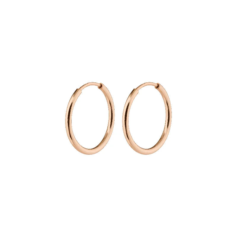 fashion hoop earrings for women -SANNE mini hoop earrings rosegold-plated