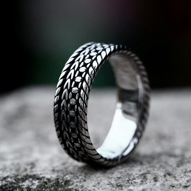 contemporary rings for women -Men's Punk Cycle Chain Ring