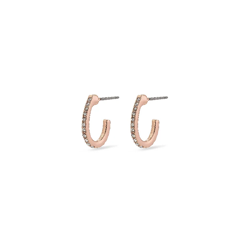 bold statement earrings for women -DELIA earrings rosegold-plated