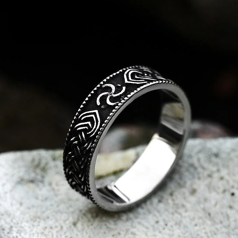 princess-cut engagement rings for women -Men's Punk Knot Ring