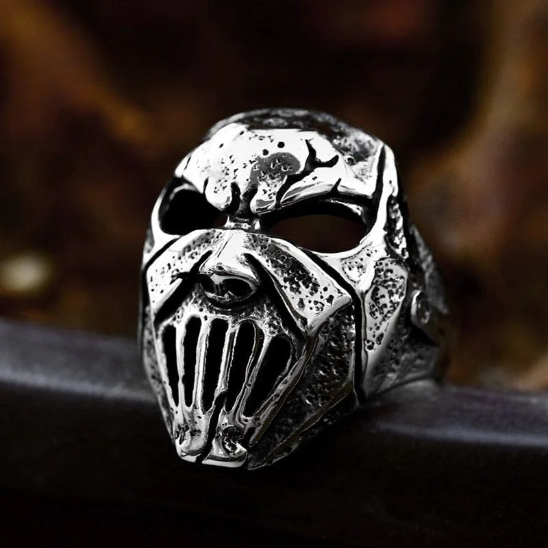 sapphire rings for women -Men's Punk Skull Mask Ring