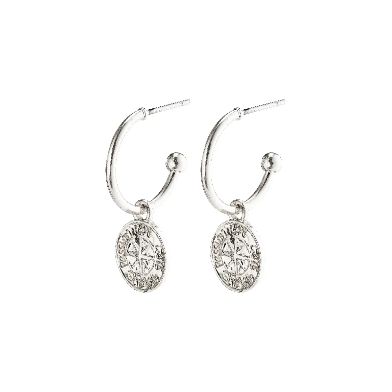 unique hoop earrings for women -GERDA earrings silver-plated