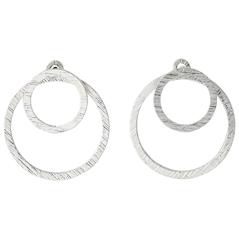 custom earrings for women -ZOOEY 2-in-1 earrings silver-plated