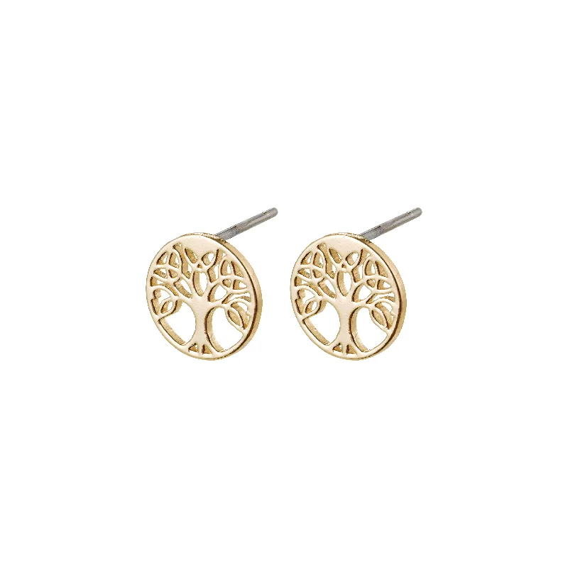 fashion hoop earrings for women -GEORGINA earstuds gold-plated