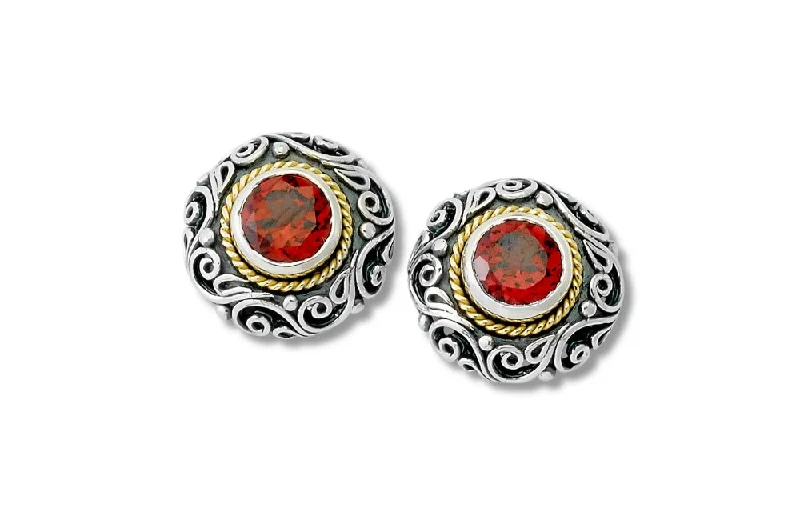 chic earrings for women -Imun Earrings- Garnet