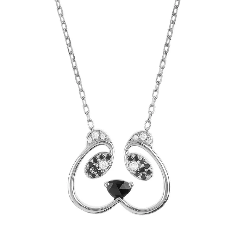 geometric necklaces for women -ANIMAUX Sweetie 18K Gold Necklace w. Diamond & Spinel