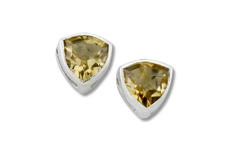 gold earrings for women -Pandana Earrings- Citrine