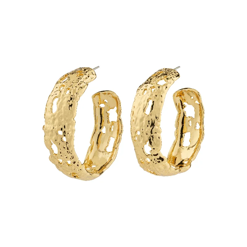 luxury hoop earrings for women -ELENI earrings gold-plated