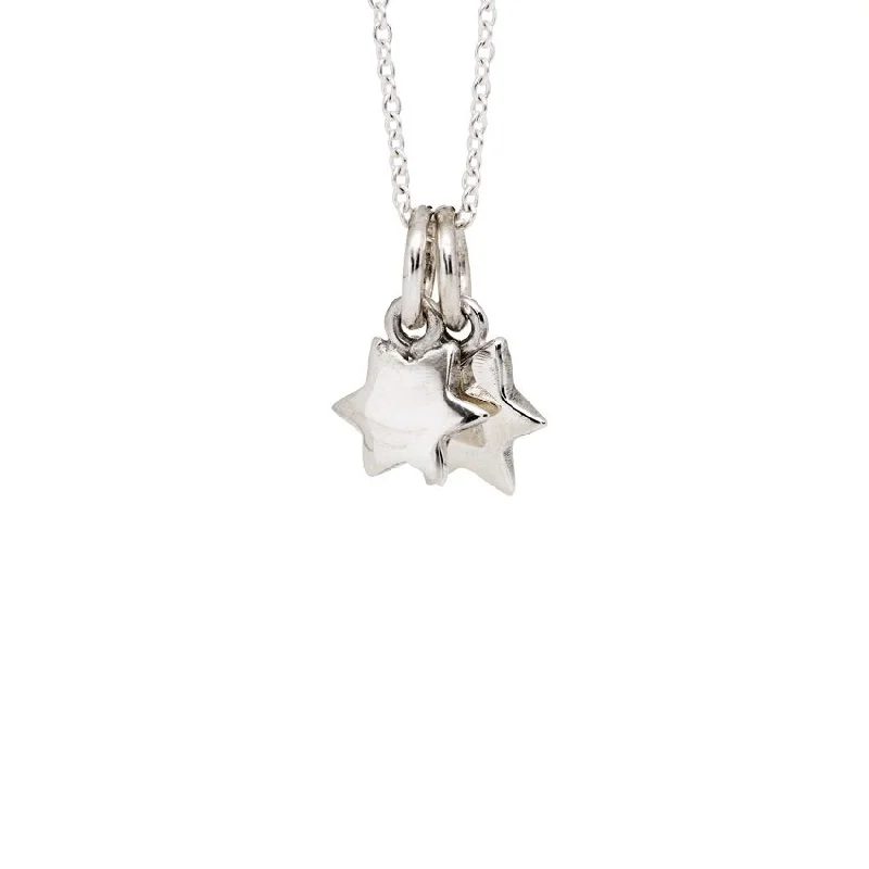 charm pendant necklaces for women -Little star Silver Necklace