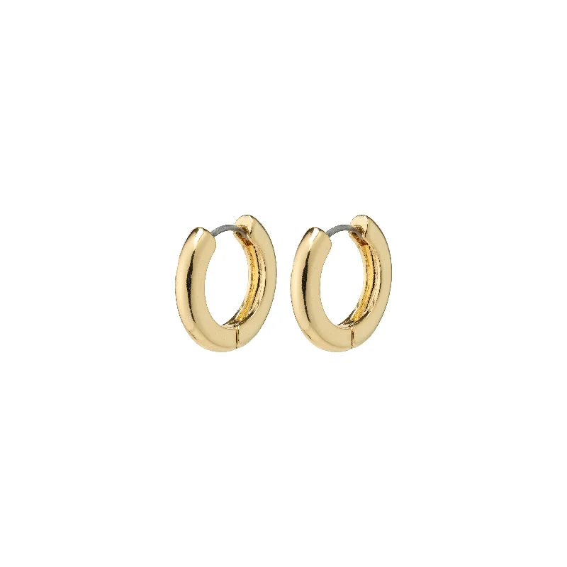 art deco earrings for women -TYRA chunky hoop earrings gold-plated